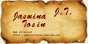 Jasmina Tošin vizit kartica